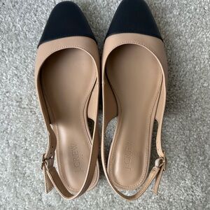 J. Crew Women's Two-Tone Slingback Flats